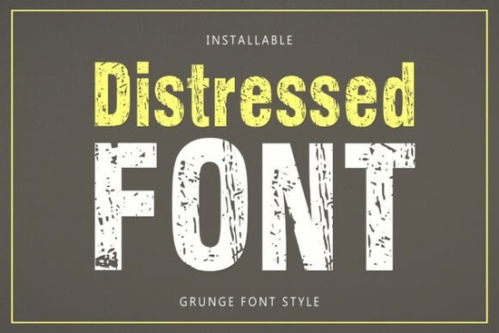 Distressed Font